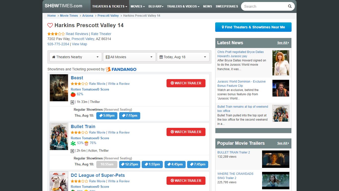 Harkins Prescott Valley 14 - Prescott Valley Showtimes and Movie ...